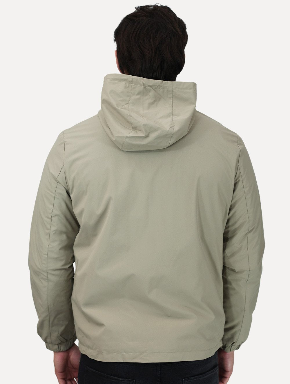 Jaqueta Dixen Masculina Corta-Vento Nylon Pocket Zip Areia