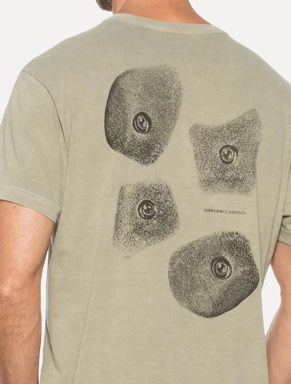 Camiseta Osklen Masculina Regular Stone Climbing Wall Verde