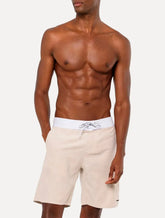 Bermuda Calvin Klein Swimwear D'Água Cupro Tag Areia