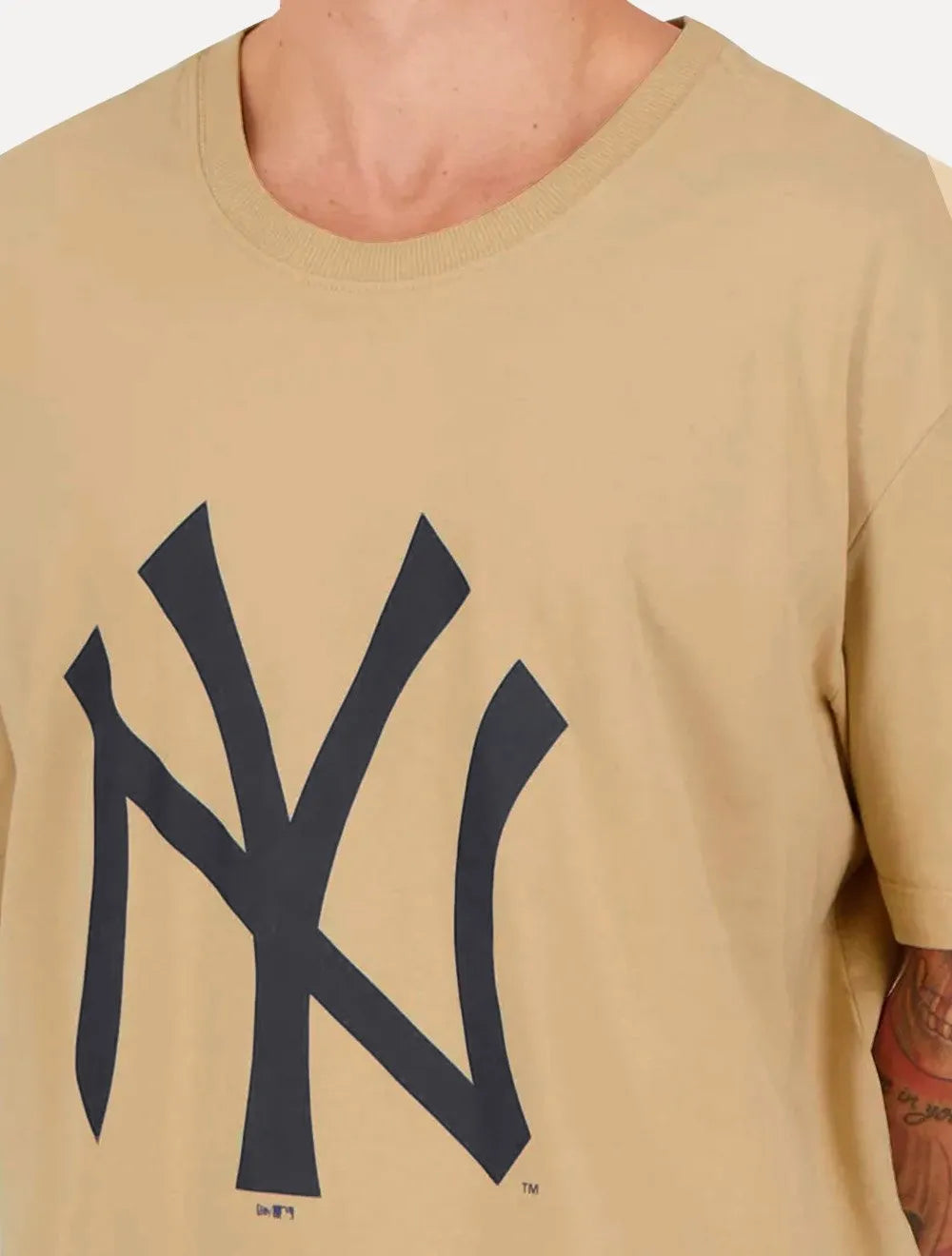 Camiseta New Era Masculina MLB New York Yankees Caqui