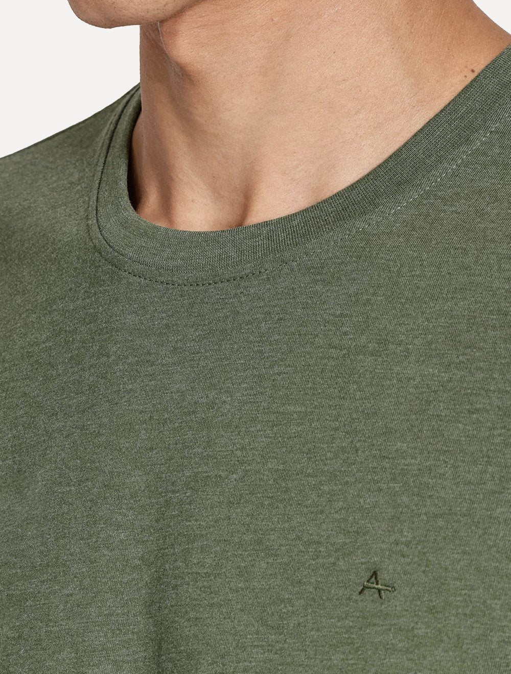 Camiseta Aramis Masculina Basic Lisa Mono Logo Verde Floresta