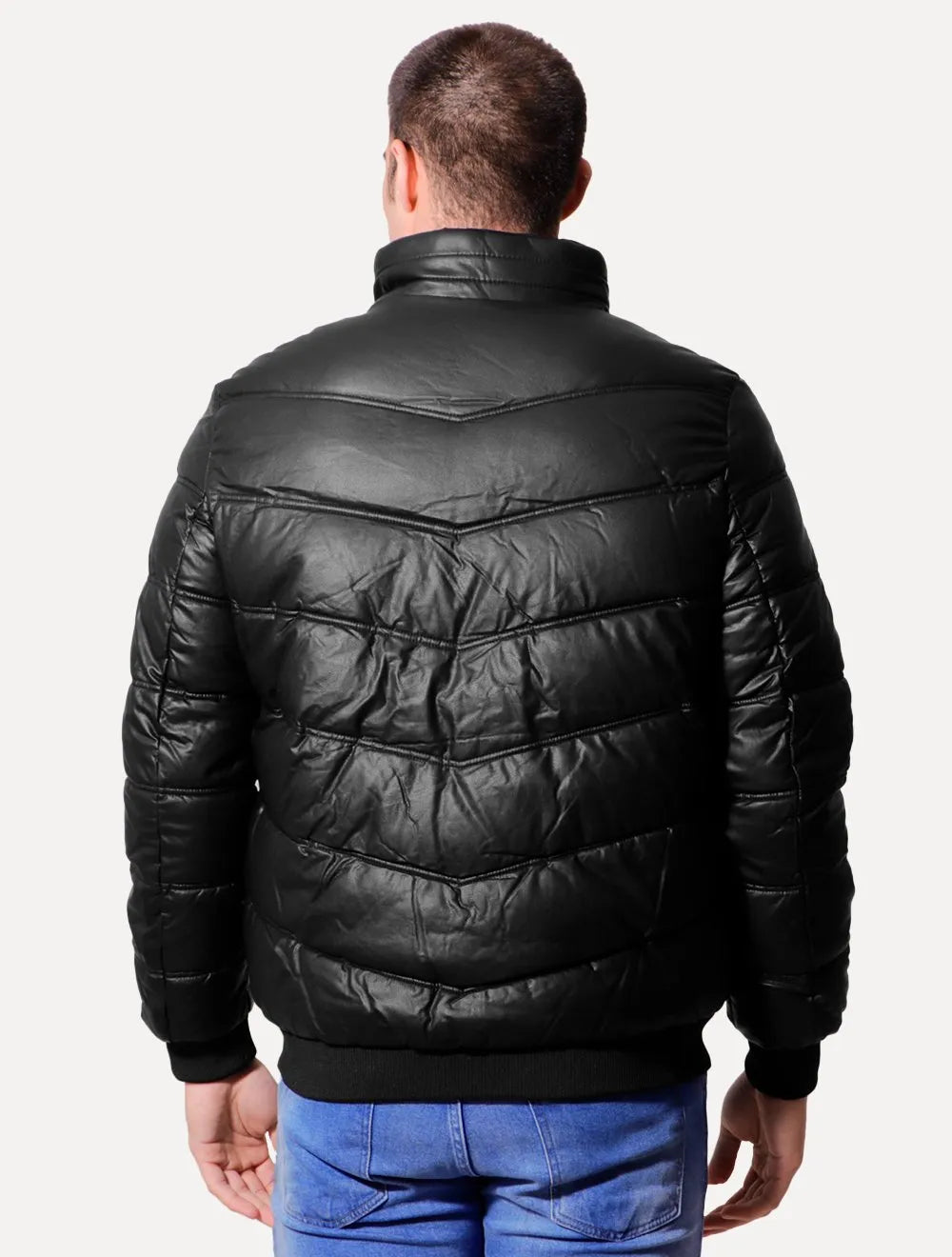 Jaqueta Victory Eagle Masculina Nylon Hoodie Puffer Preta