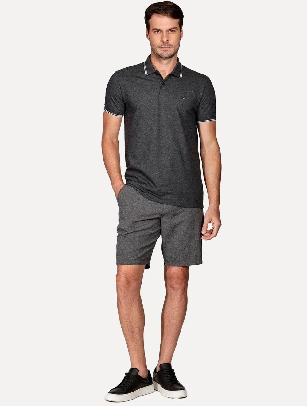 Bermuda Aramis Masculina Chino Oxford Preta