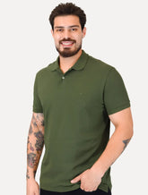 Polo Aramis Masculina Piquet Basic Mono Verde Militar