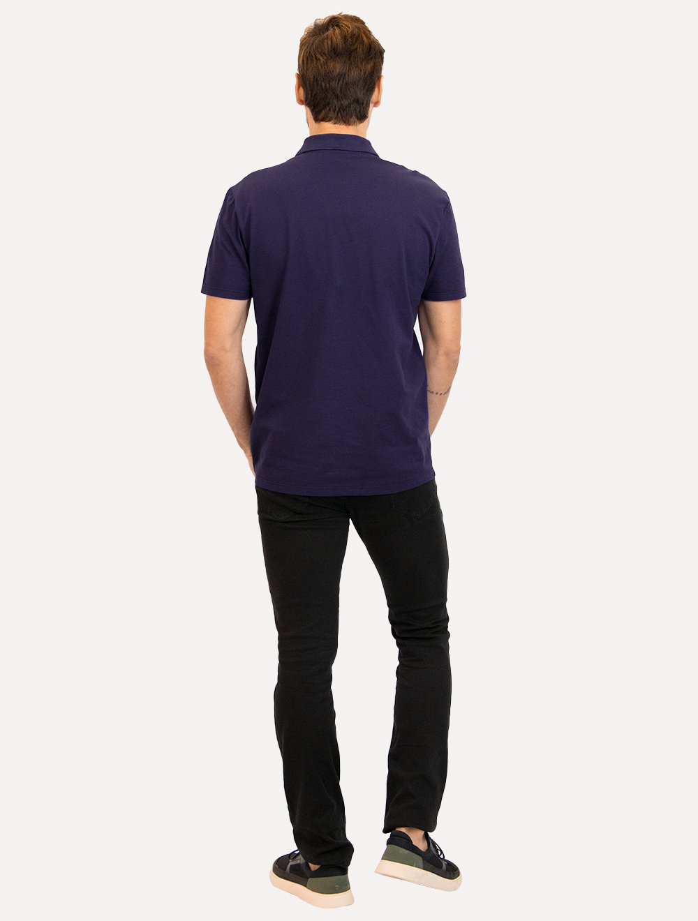 Polo John John Masculina Light Transfer Azul