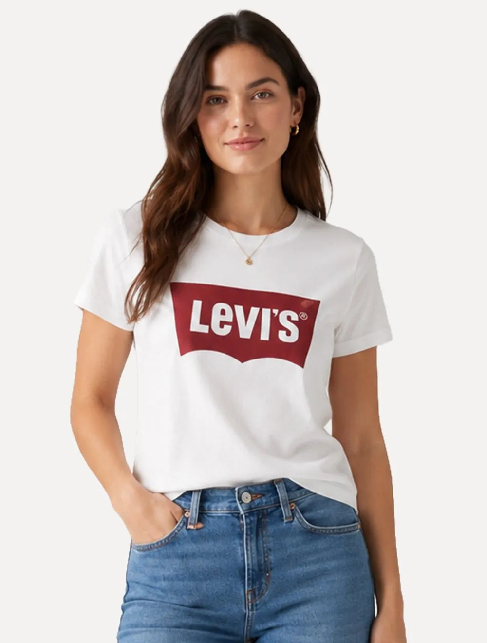 Camiseta Levis Feminina Essential Sporty Branca