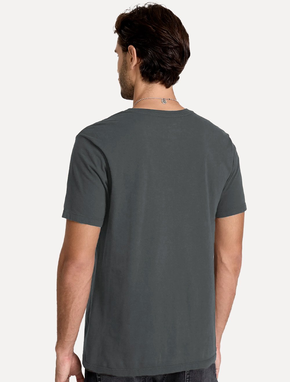 Camiseta John John Masculina Regular Fit Brand Circle Cinza Médio