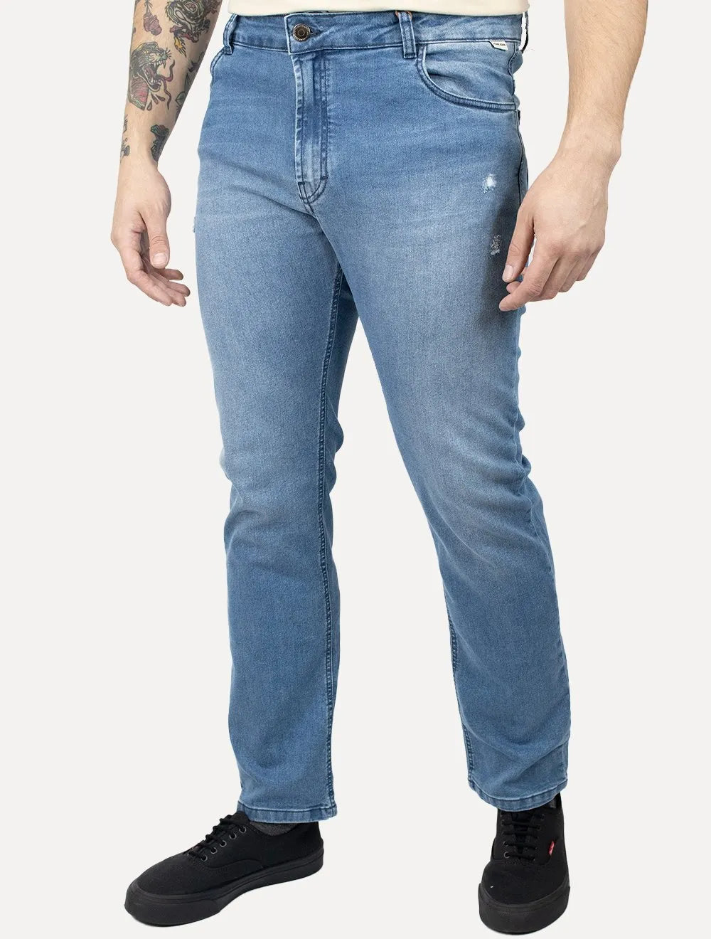 Calça John John Masculina Comfort Slim Davos Azul Claro