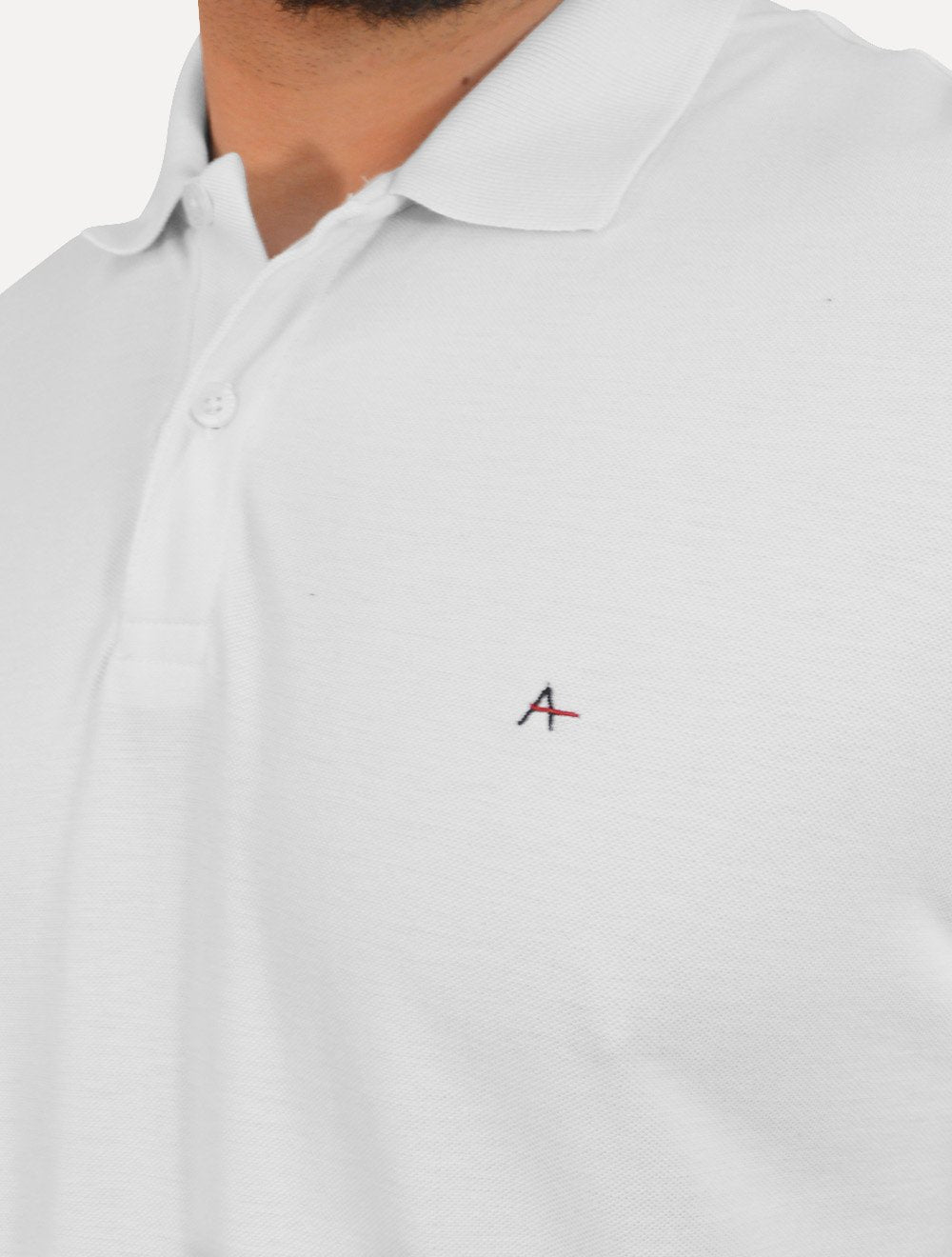 Polo Aramis Masculina Regular Basic Piquet Surton Dark Logo Branca