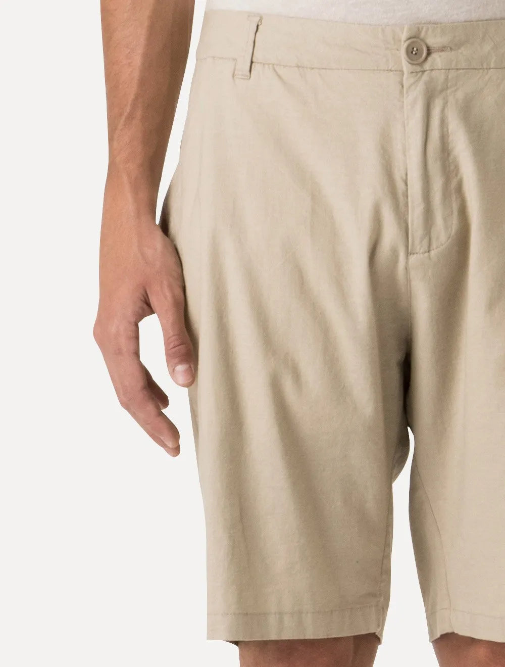 Bermuda Osklen Masculina Alfaiataria Basic Linen Areia