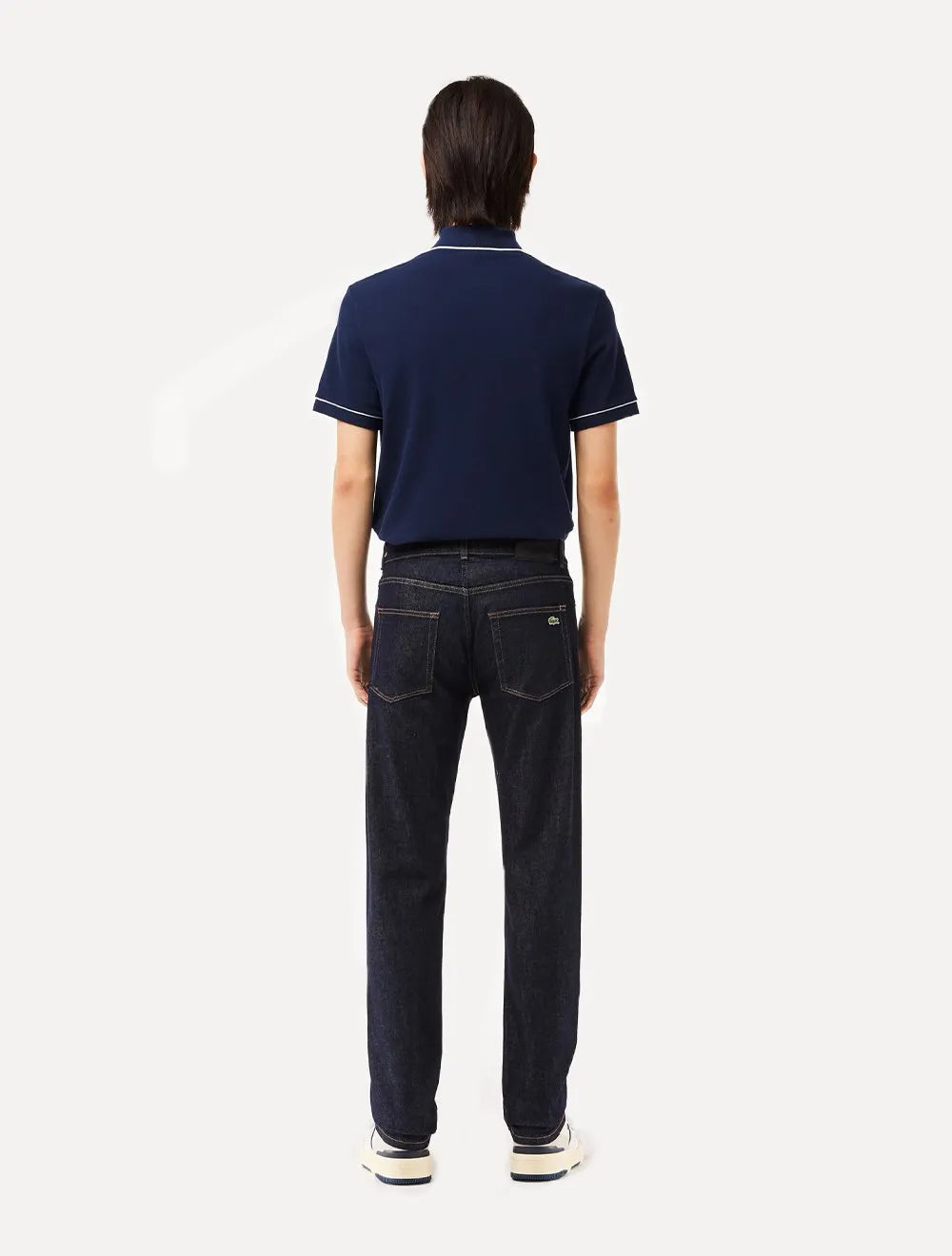 Calça Lacoste Masculina Jeans Classic Slim Fit Azul Marinho
