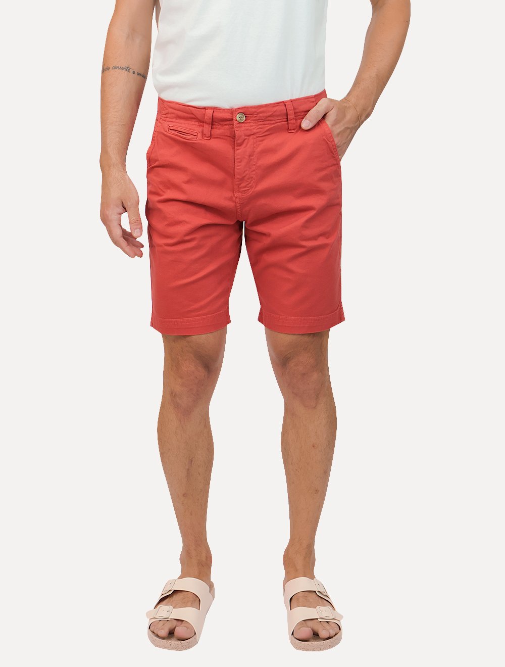 Bermuda Nautica Masculina Sarja Goiaba