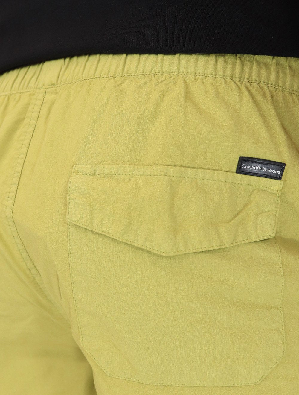 Short Calvin Klein Masculino Jeans Color Cós Elástico Silk Lateral Verde