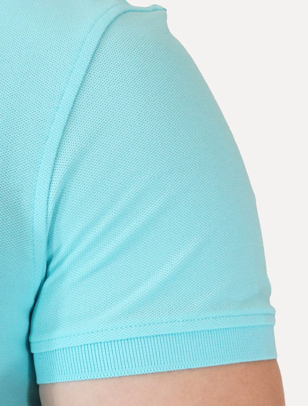 Polo Tommy Hilfiger Masculina Slim Piquet 1985 Dewy Azul Claro