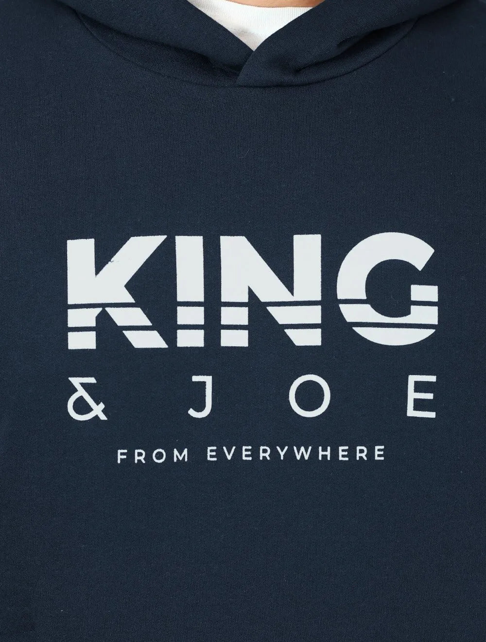 Blusão King & Joe Masculino Moletom Capuz From Everywhere Azul Marinho