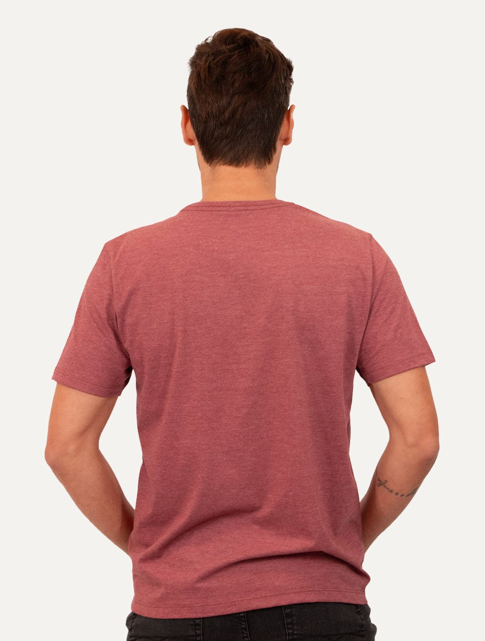 Camiseta Dudalina Masculina Melange Color Vermelho Mescla