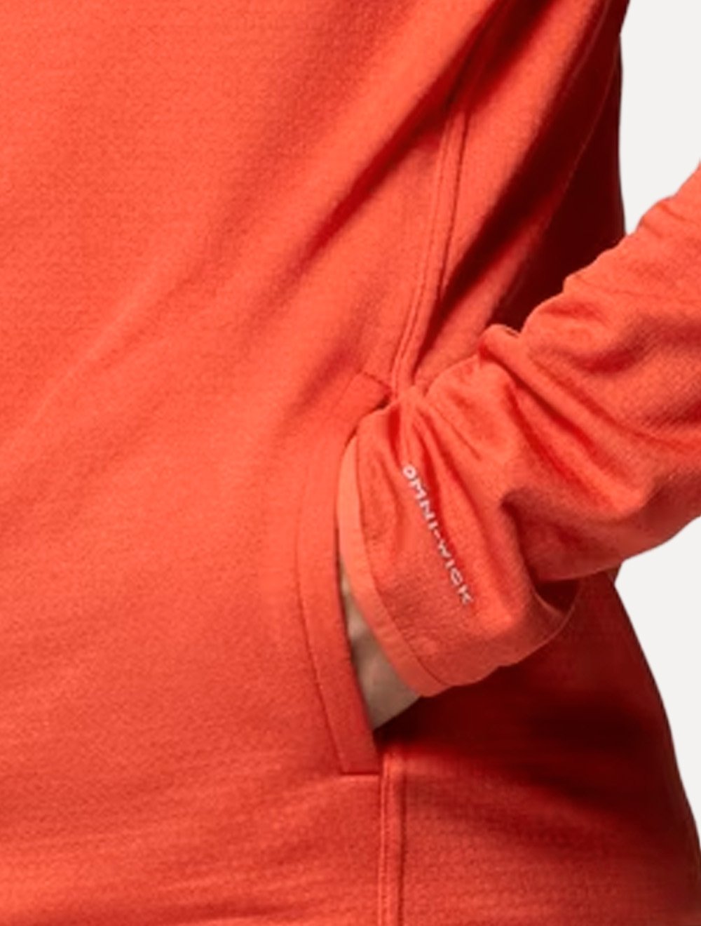 Jaqueta Columbia Masculina Fleece Hike Grid Full Zip Vermelho