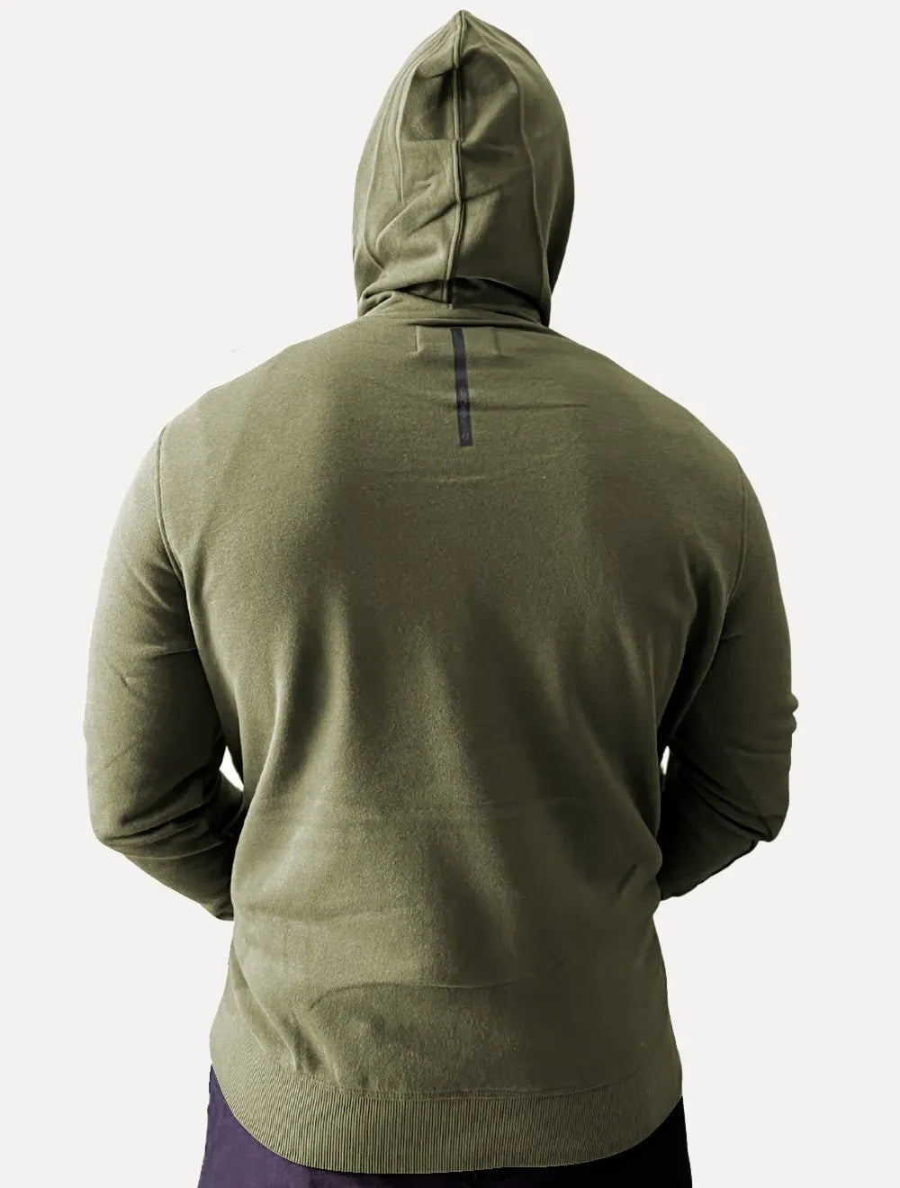 Moletom Calvin Klein Jeans Masculino Hoodie CK Bordado Verde Militar