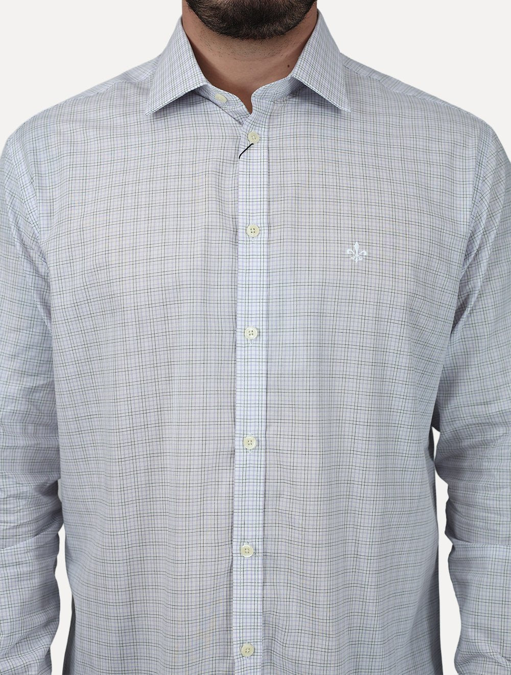 Camisa Dudalina Masculina Comfort Superfine Cotton Xadrez Roxo Claro