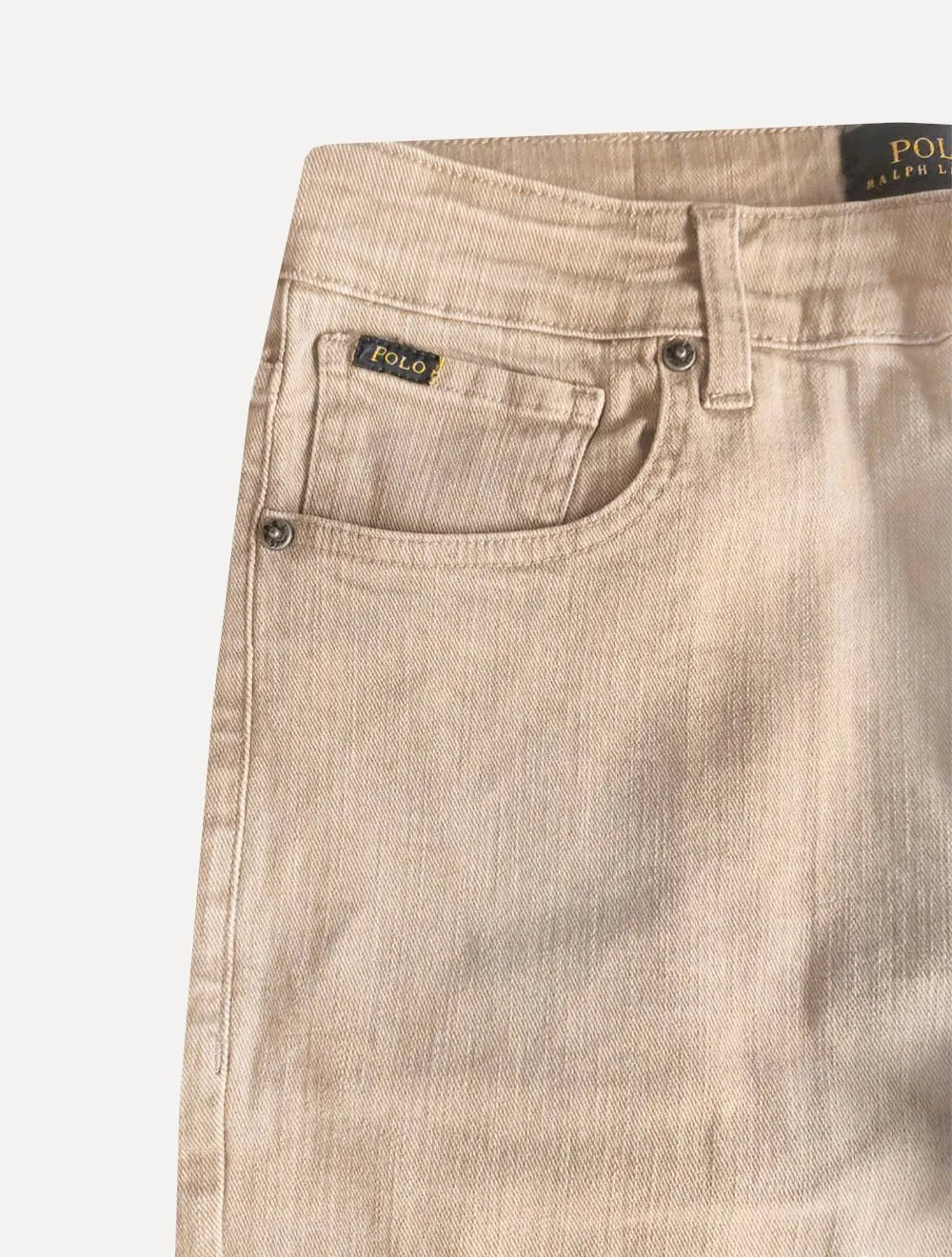Calça Ralph Lauren Jeans Masculina Slim Stretch Stoned Marrom
