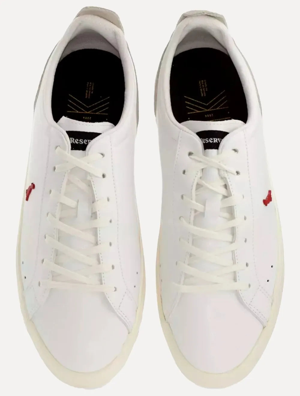 Tênis Reserva Masculino Couro Casual Pica-Pau Branco