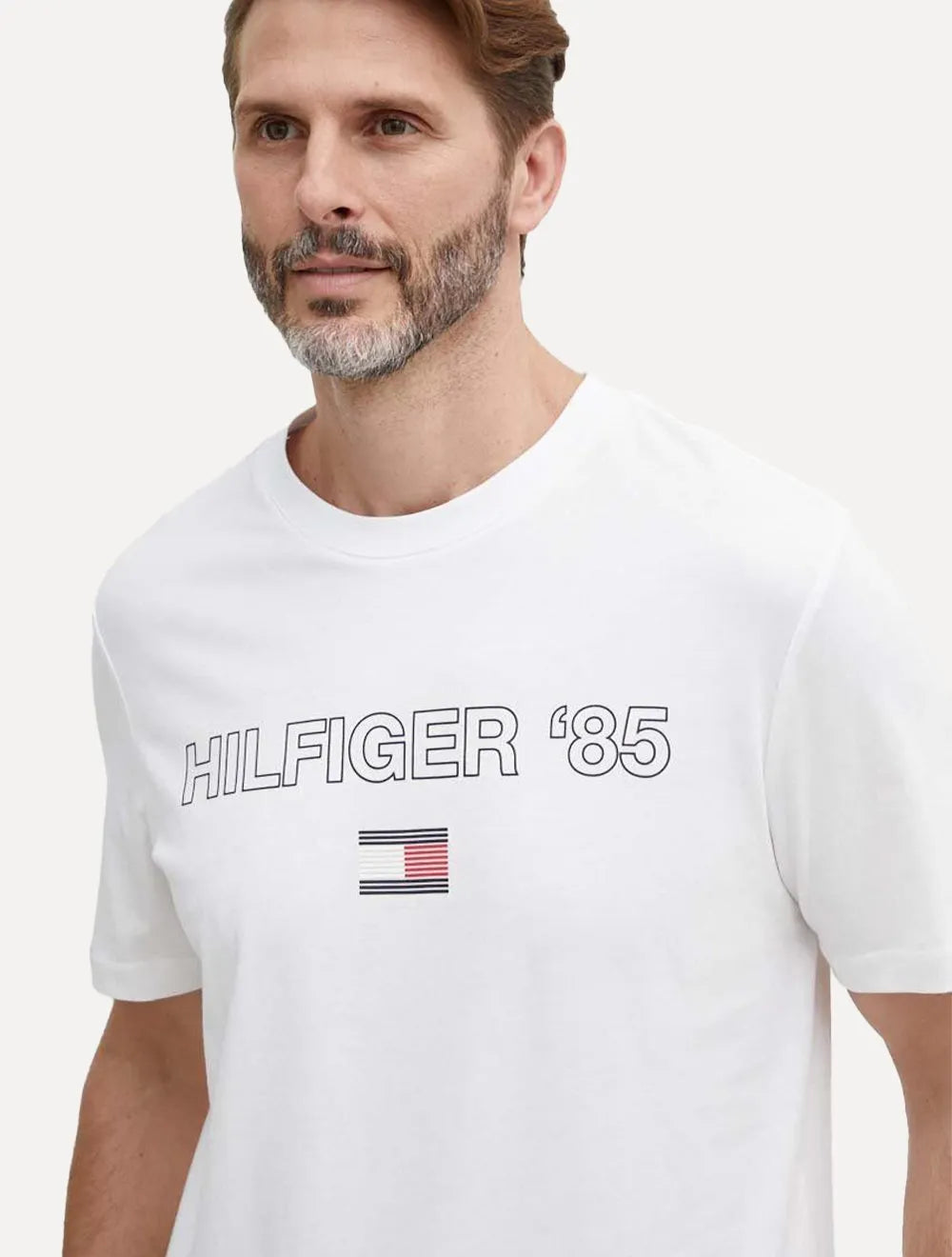 Camiseta Tommy Hilfiger Masculina Essential '85 Branca
