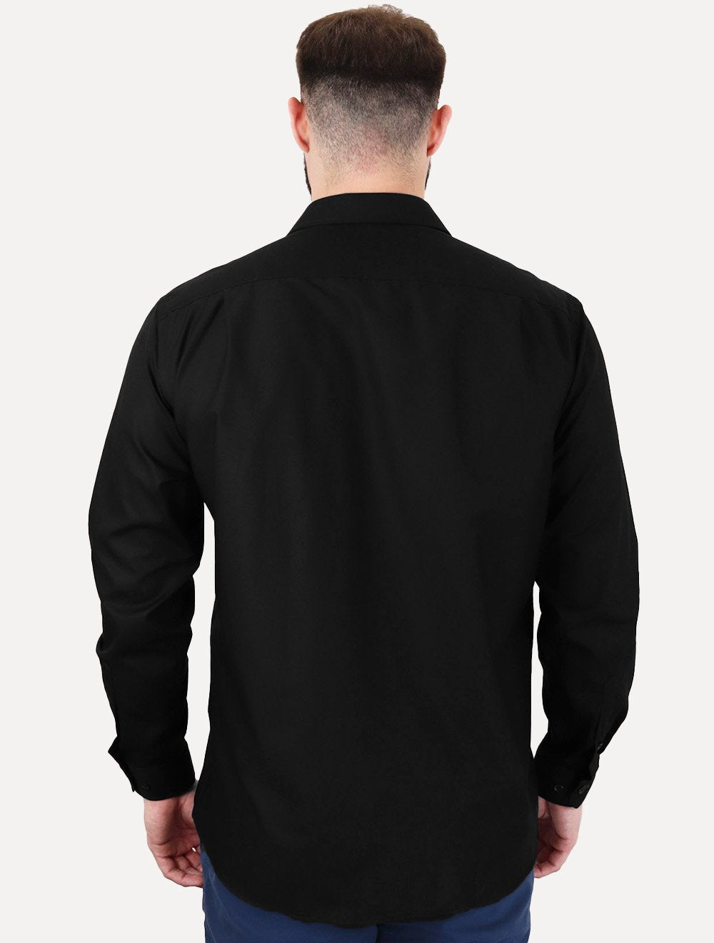 Camisa Dudalina Masculina Comfort Tricoline Lisa Preta