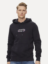 Moletom Tommy Hilfiger Masculino Track Graphic Hoodie Azul Marinho