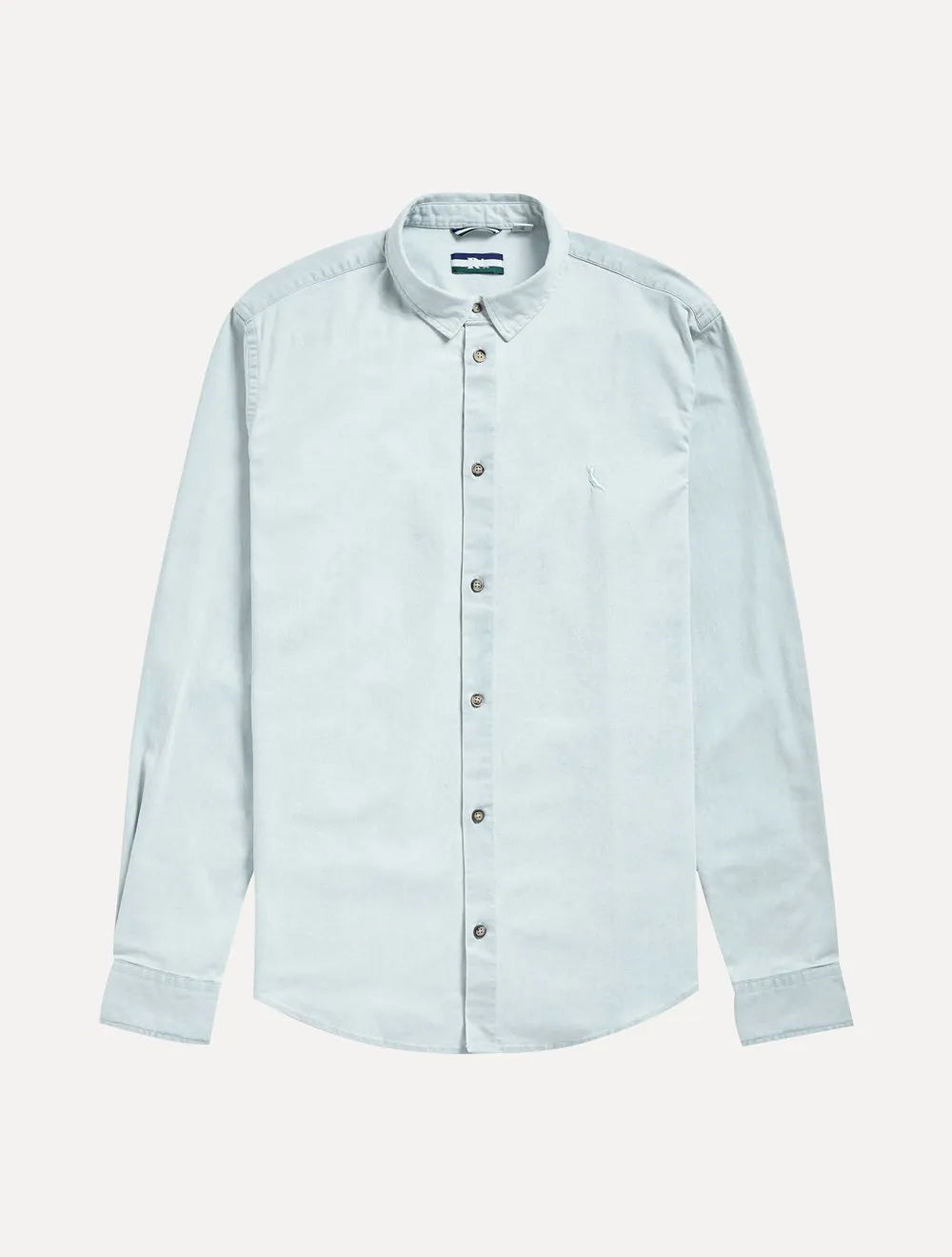 Camisa Reserva Masculina Casual Enxuto Jeans Azul Celeste