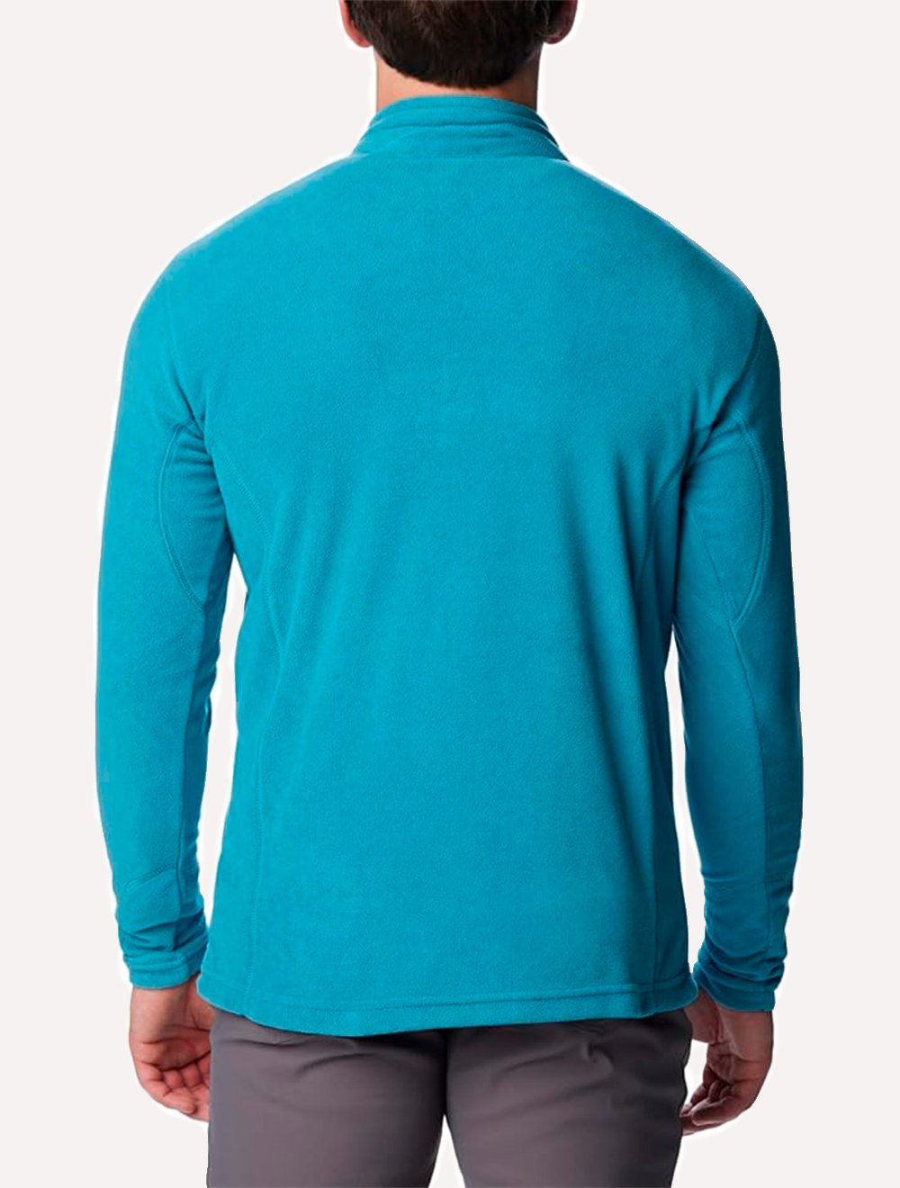 Blusa Columbia Masculina Klamath Range II Half Zip Azul Turquesa