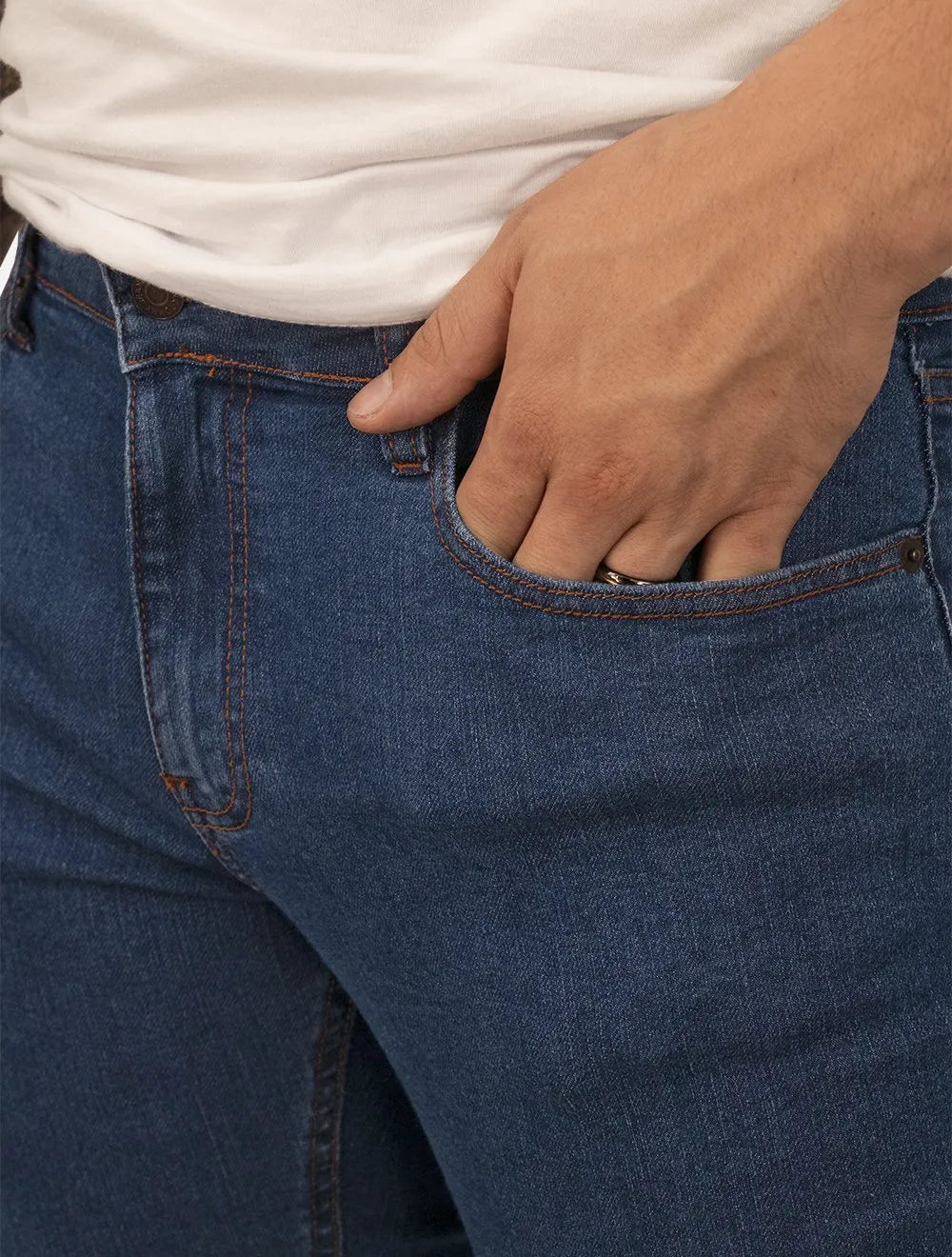 Calça Tommy Jeans Masculina Slim Scanton Médio