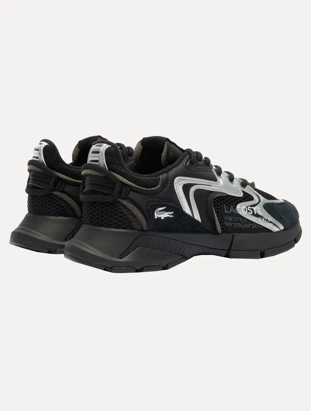 Tênis Lacoste Masculino L003 Neo Contrasted Textile Blk/Wht Preto