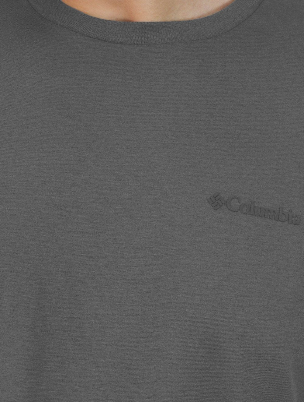 Camiseta Columbia Masculina Dark Logo Cinza Escuro