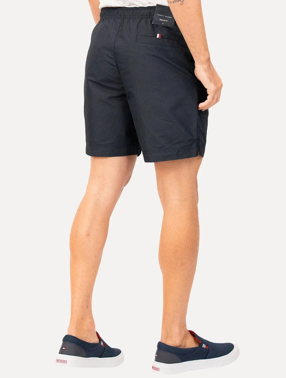 Short Tommy Hilfiger Long Drawstring Embroidered Circle Marinho