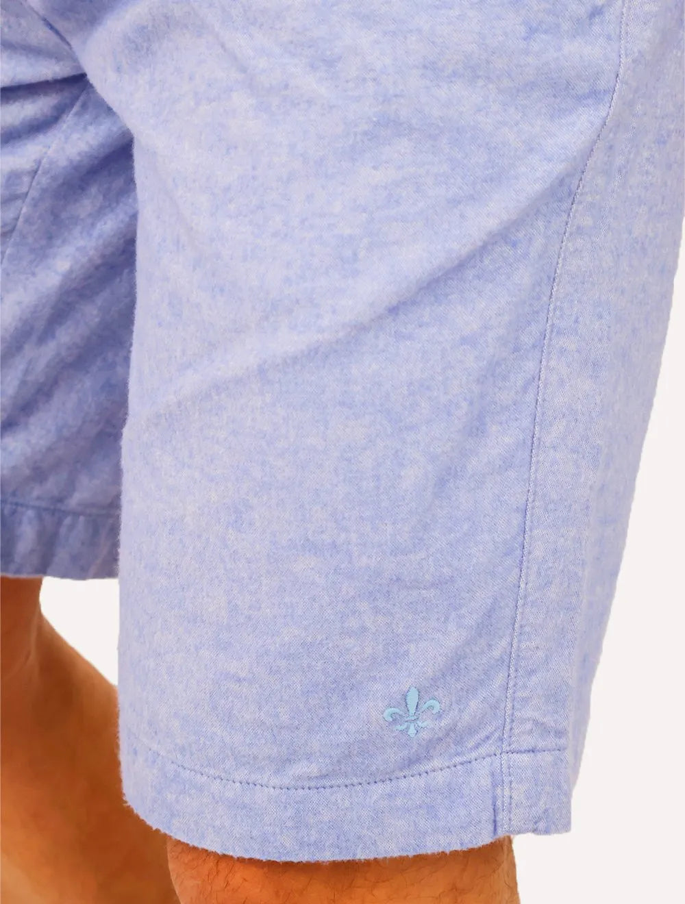 Bermuda Dudalina Masculina Sarja Right Oxford Azul Claro