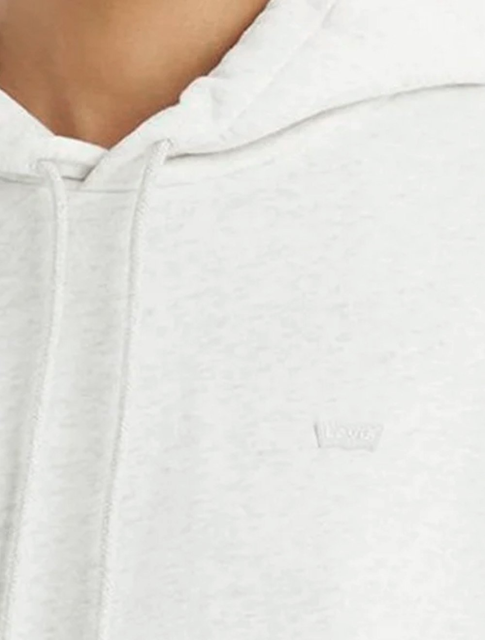 Moletom Levis Feminino Everyday Hoodie Tonal Cinza Mescla