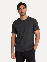Camiseta Calvin Klein Manga Curta Masculina Mono Logo Ribana Gola Chumbo