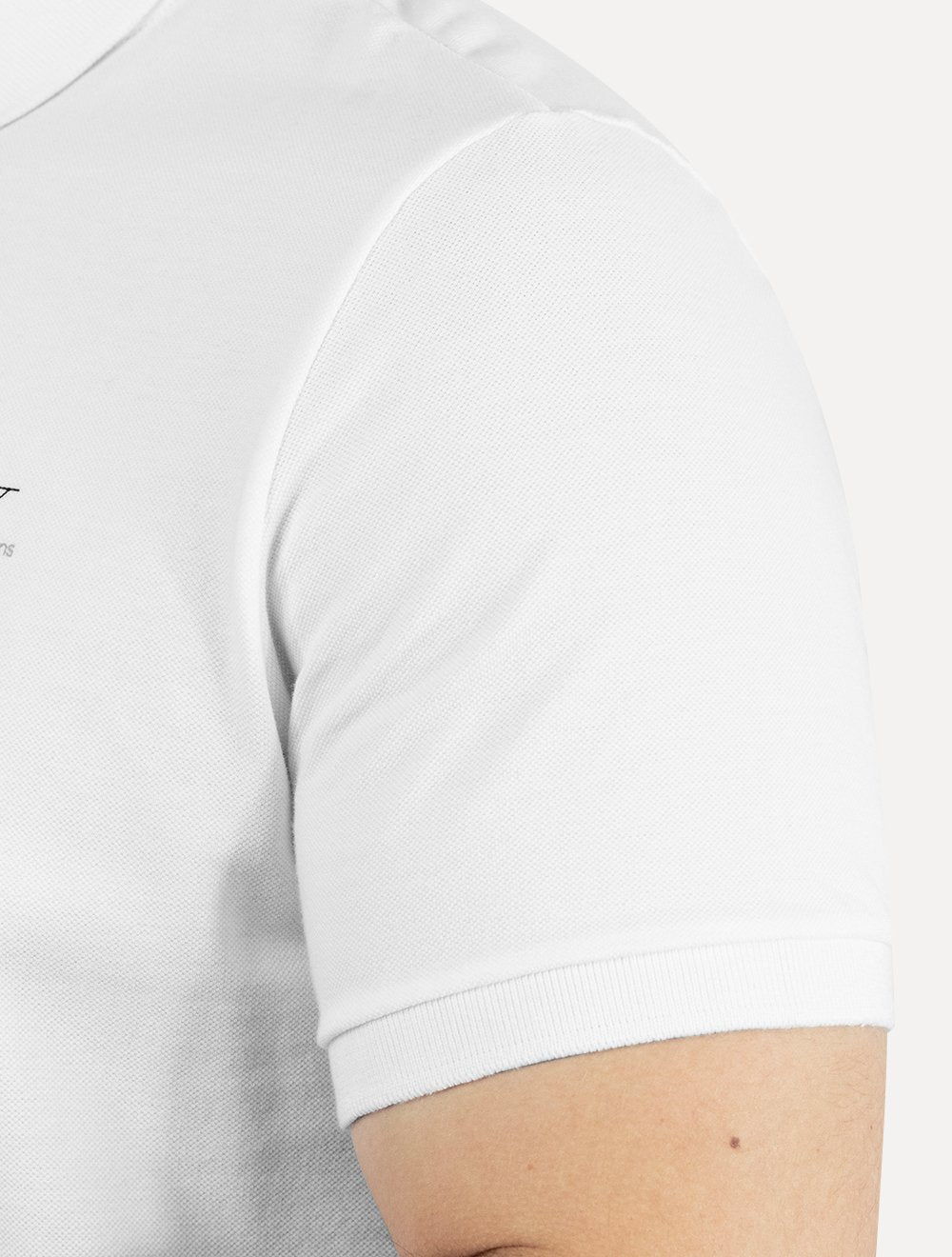 Polo Calvin Klein Jeans Masculina Piquet Regular Light Re Issue Branca