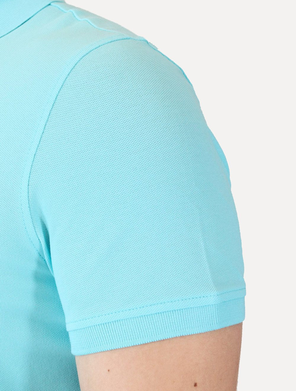 Polo Tommy Hilfiger Masculina Regular Piquet 1985 Dewy Azul Claro