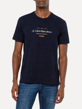 Camiseta Calvin Klein Jeans Masculina NYC Icons Azul Marinho