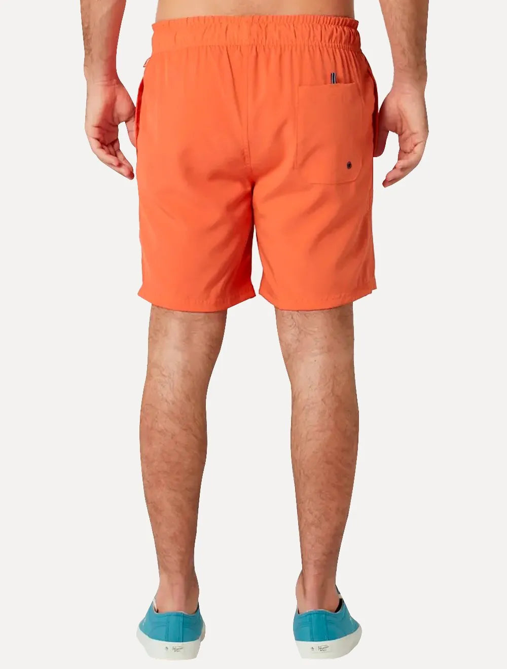 Short Original Penguin Masculino D'Água Logo Patch Laranja