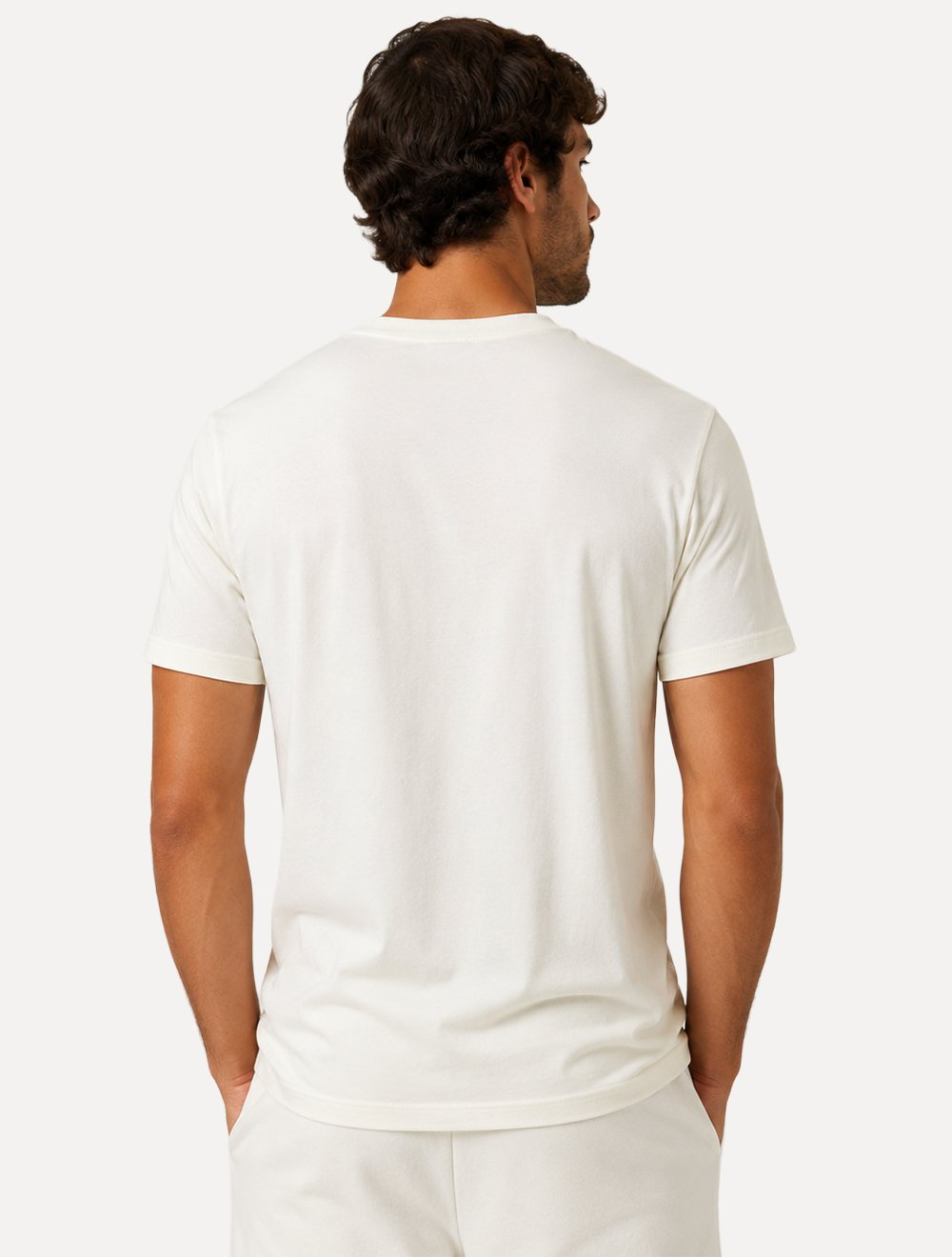 Camiseta John John Masculina Regular Fit Clean Off White