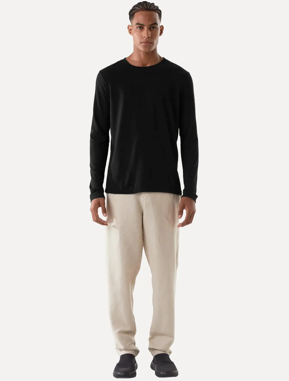 Blusa Osklen Masculina Manga Longa Regular Rustic E-Basics Preta