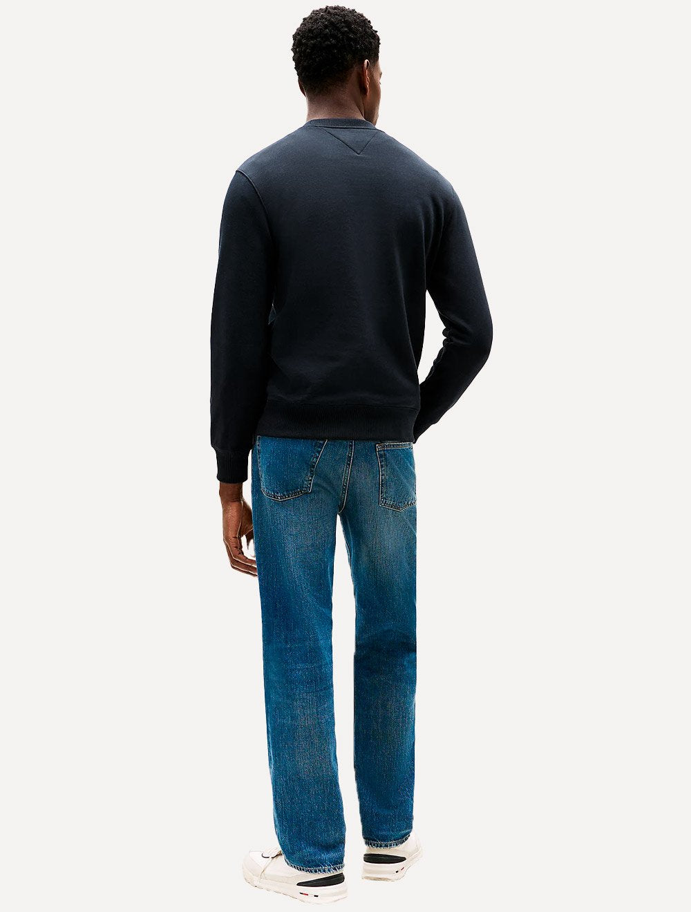 Moletom Tommy Hilfiger Masculino Stacked Sweatshirt Azul Marinho