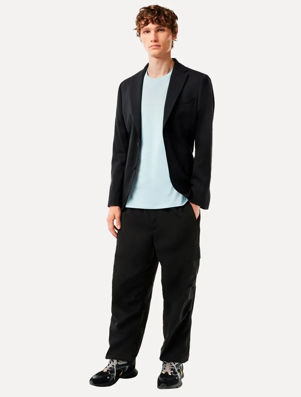 Camiseta Lacoste Masculina Jersey Pima Cotton Azul Claro