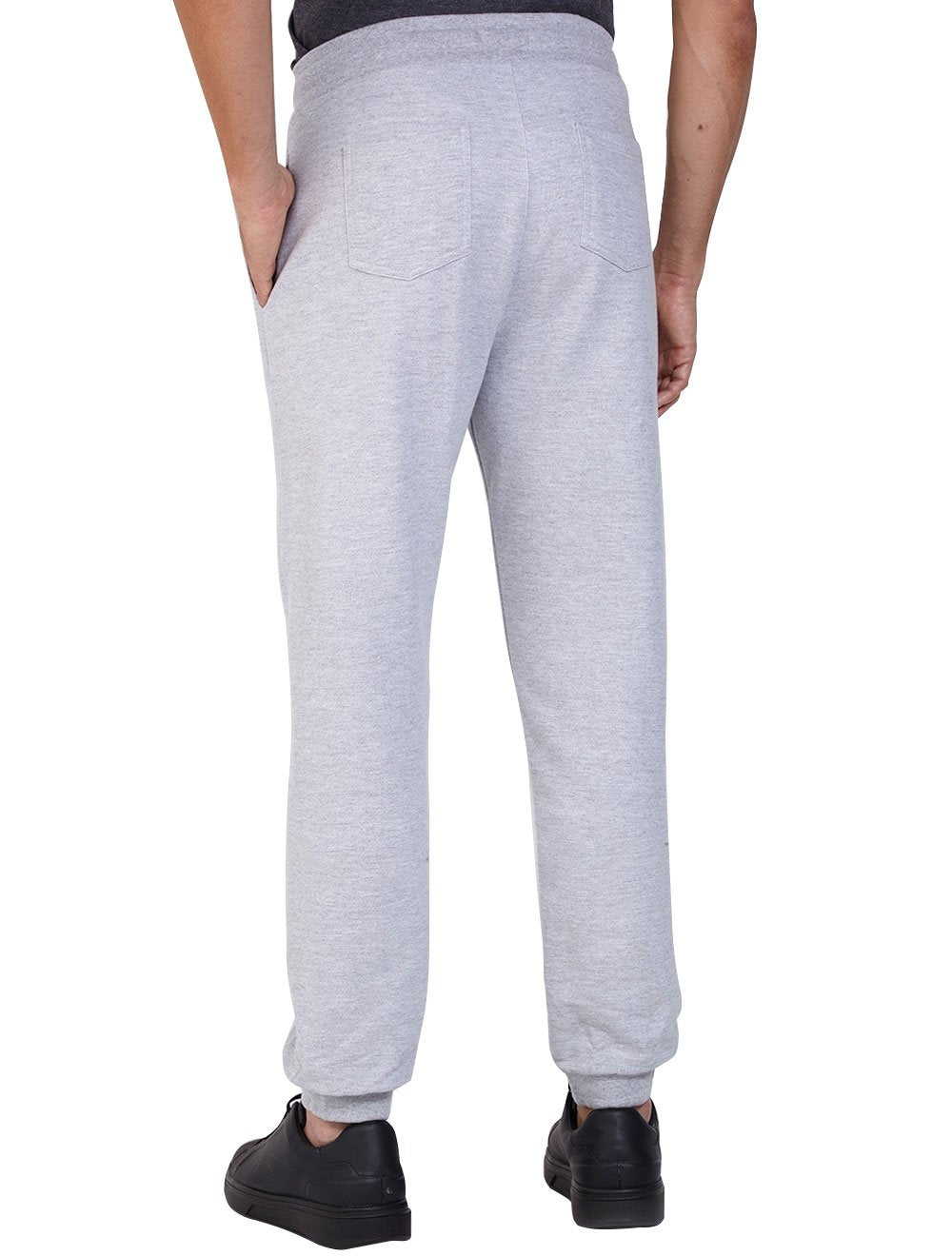 Calça Dudalina Masculina Moletom Comfy Cinza Mescla