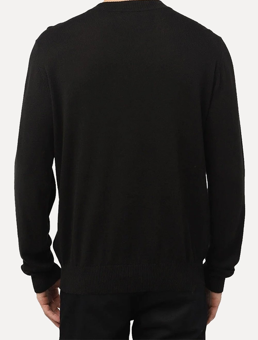 Suéter Ellus Masculino Tricot C-Neck Visco Like Basic Round Preto