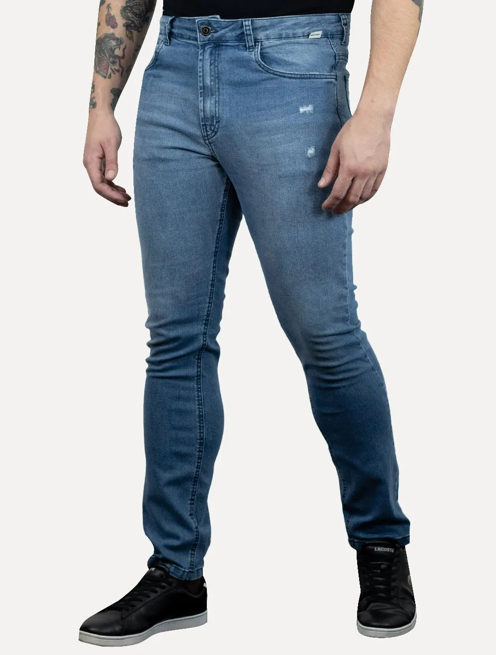 Calça John John Masculina Skinny Davos Azul Médio