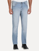 Calça Dudalina Jeans Masculina Slim Denim Malha Clara