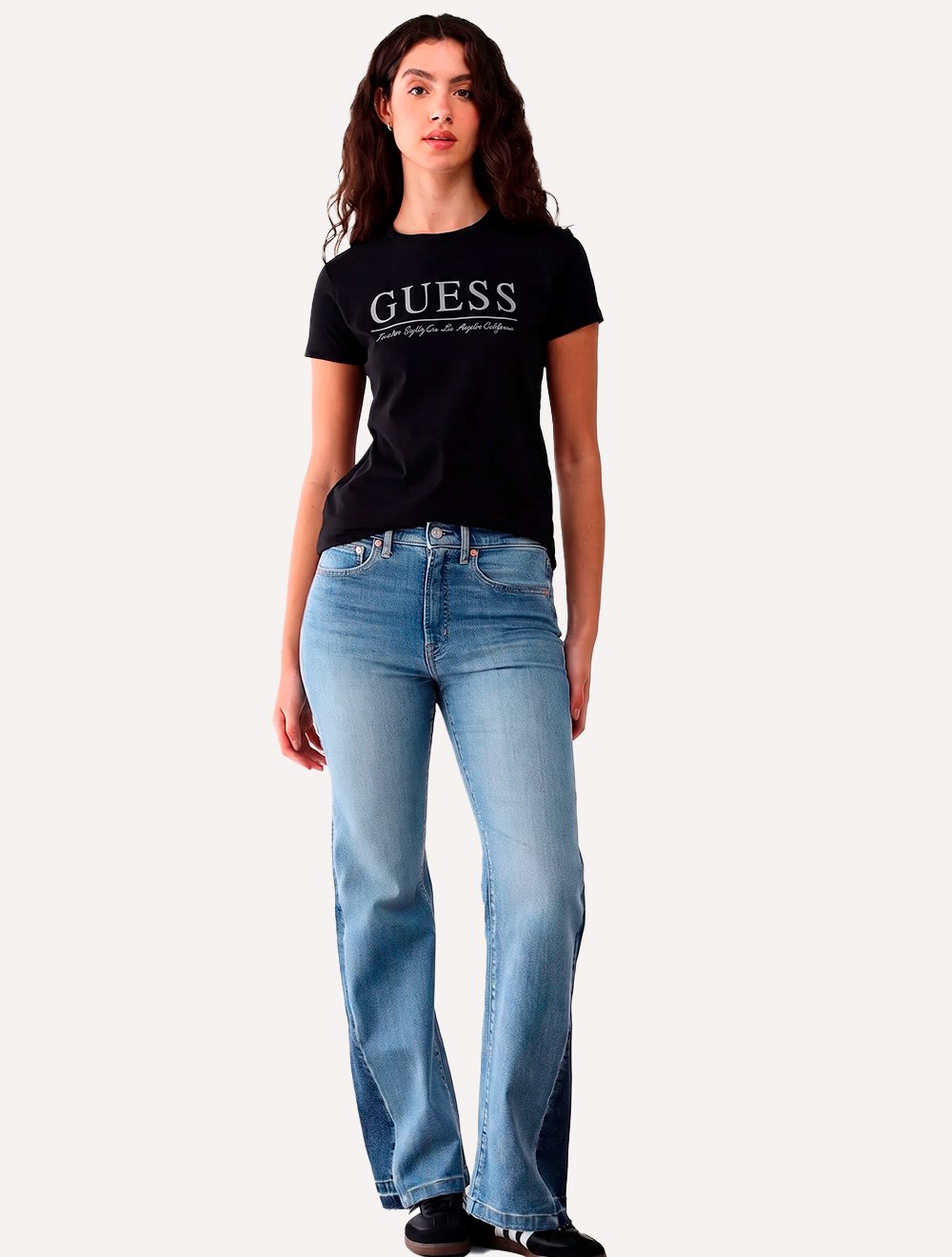 Camiseta Guess Feminina 1981 Los Angeles Preta